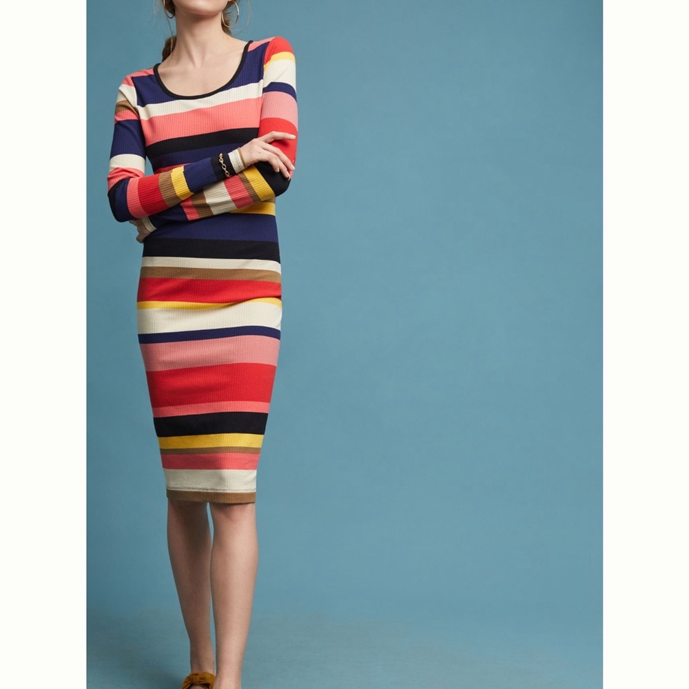Tracey Reese Colorblock Mid Length Dress (Anthropologie)